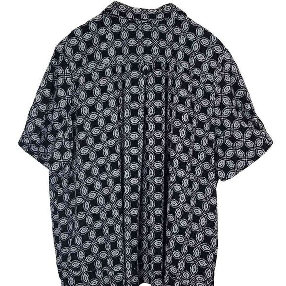 Roman's Black and White Button-up Blouse. Size 28 - Picture 2 of 11